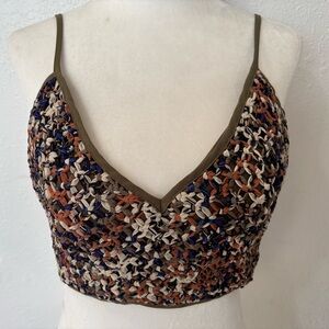 Marciano Multicolor Woven Women's Crop Top